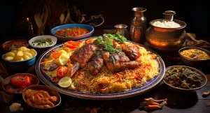 All kinds of Iranian food